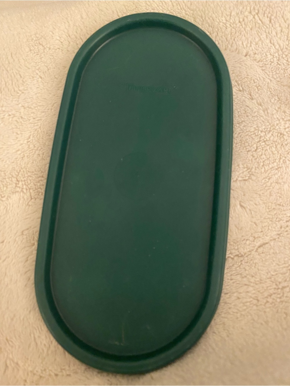 Tupperware Green oval lid seal used with normal wear